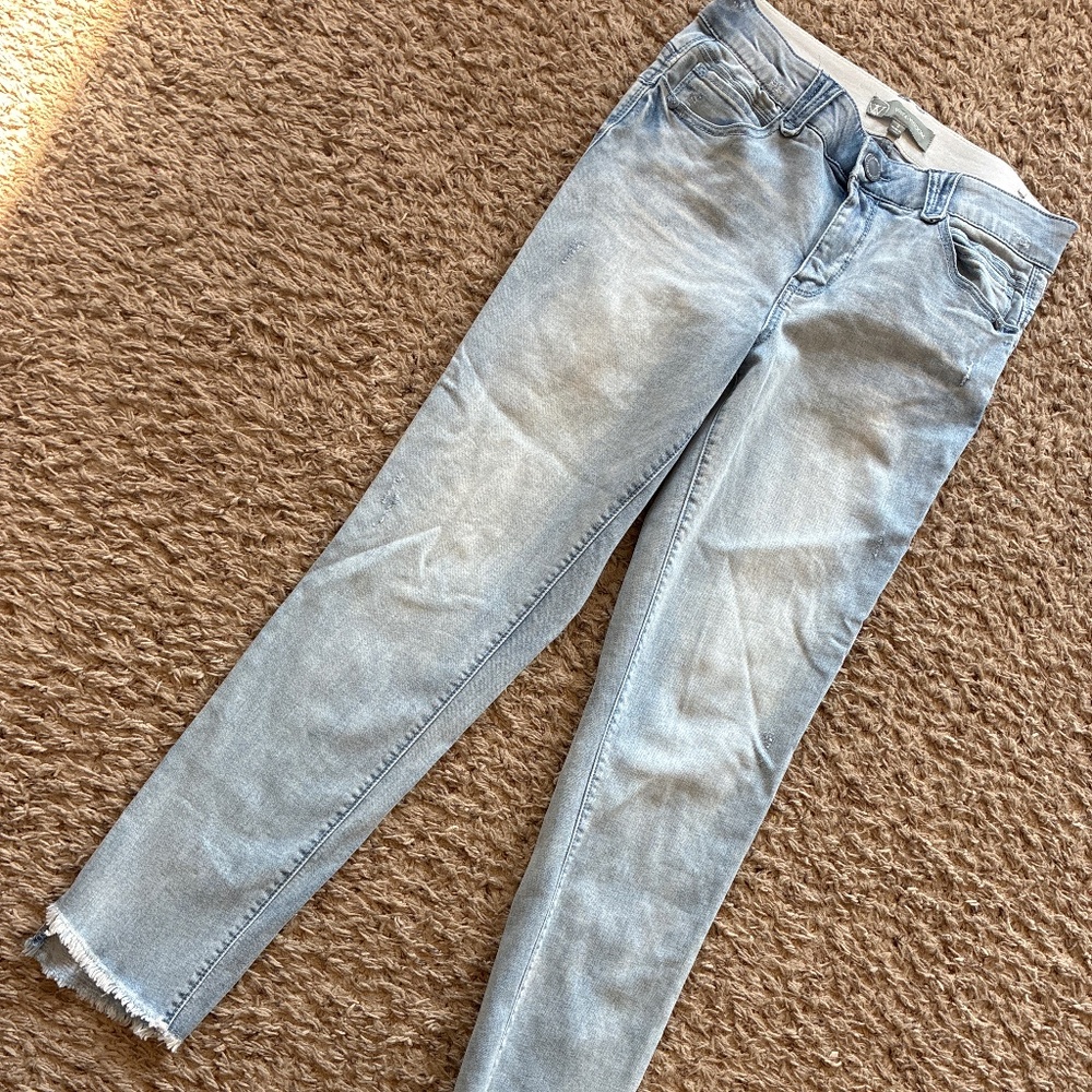 Wit&Wisdom stretch waist crop jeans, size 8